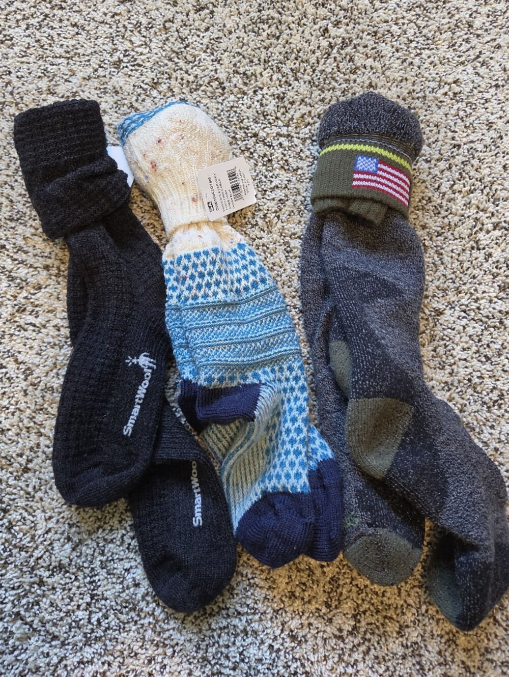 Smartwool Set Of 3 Wool Boot Socks